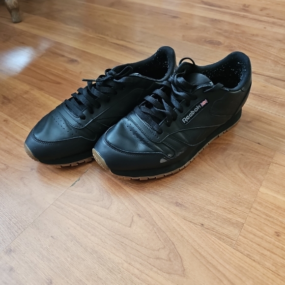 Reebok Adult Classic Leather Running Shoe Black Size 10.5 - Picture 4 of 4